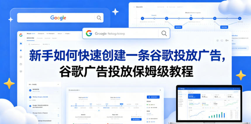 新手如何快速创建一条谷歌投放广告，谷歌广告投放保姆级教程青祥项目库-闲云创业网-老谢轻创网-中创网-福缘网-冒泡网-资源之家-魔方项目库青祥项目库