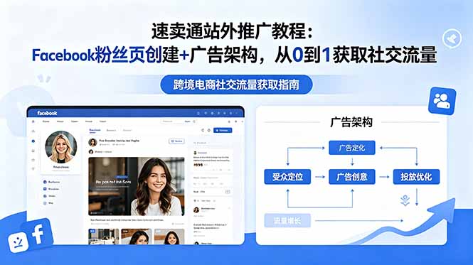 速卖通站外推广教程：Facebook粉丝页创建+广告架构，从0到1获取社交流量青祥项目库-闲云创业网-老谢轻创网-中创网-福缘网-冒泡网-资源之家-魔方项目库青祥项目库