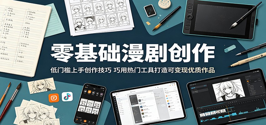 零基础漫剧创作:低门槛上手创作技巧,巧用热门工具打造可变现优质作品青祥项目库-闲云创业网-老谢轻创网-中创网-福缘网-冒泡网-资源之家-魔方项目库青祥项目库
