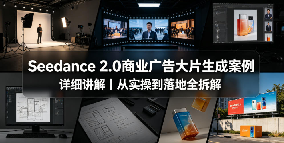 Seedance 2.0商业广告大片生成案例详细讲解｜从实操到落地全拆解青祥项目库-闲云创业网-老谢轻创网-中创网-福缘网-冒泡网-资源之家-魔方项目库青祥项目库