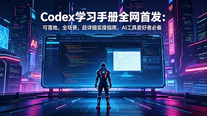 Codex学习手册全网首发：可落地，全场景，超详细实操指南，AI工具爱好者必备青祥项目库-闲云创业网-老谢轻创网-中创网-福缘网-冒泡网-资源之家-魔方项目库青祥项目库