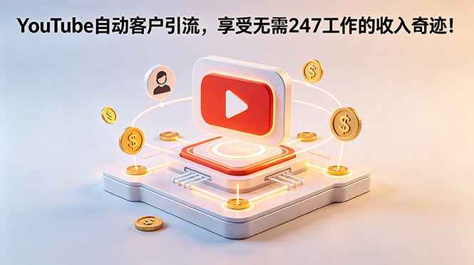 YouTube 自动客户引流，享受无需 247 工作的收入奇迹！【原创双语字幕】青祥项目库-闲云创业网-老谢轻创网-中创网-福缘网-冒泡网-资源之家-魔方项目库青祥项目库