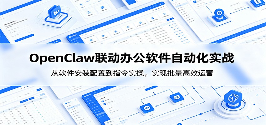 OpenClaw自动化实操课：从软件安装配置到指令实操，实现批量高效运营青祥项目库-闲云创业网-老谢轻创网-中创网-福缘网-冒泡网-资源之家-魔方项目库青祥项目库