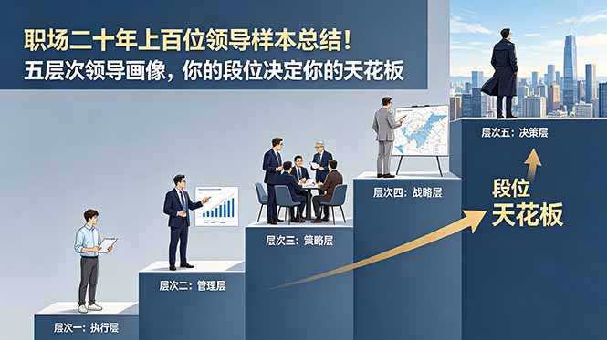 付费文章：职场二十年上百位领导样本总结！五层次领导画像，你的段位决定你的天花板青祥项目库-闲云创业网-老谢轻创网-中创网-福缘网-冒泡网-资源之家-魔方项目库青祥项目库