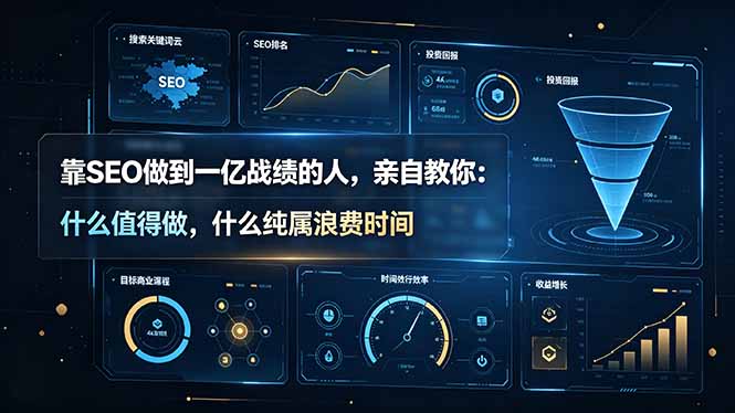 靠SEO做到一亿战绩的人，亲自教你：什么值得做，什么纯属浪费时间【原创双语字幕】青祥项目库-闲云创业网-老谢轻创网-中创网-福缘网-冒泡网-资源之家-魔方项目库青祥项目库