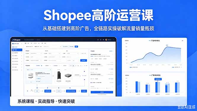 Shopee高阶运营课-2026年5月更新，从基础搭建到高阶广告，全链路实操破解流量销量瓶颈青祥项目库-闲云创业网-老谢轻创网-中创网-福缘网-冒泡网-资源之家-魔方项目库青祥项目库