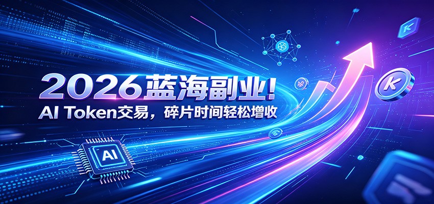 2026蓝海副业！AI Token交易，碎片时间轻松增收青祥项目库-闲云创业网-老谢轻创网-中创网-福缘网-冒泡网-资源之家-魔方项目库青祥项目库