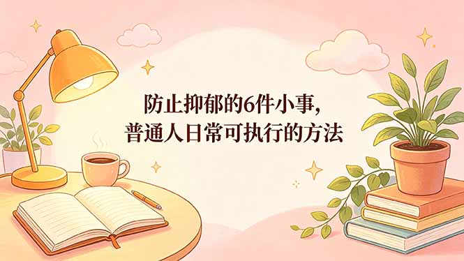 付费文章：防止抑郁的6件小事，普通人日常可执行的方法青祥项目库-闲云创业网-老谢轻创网-中创网-福缘网-冒泡网-资源之家-魔方项目库青祥项目库