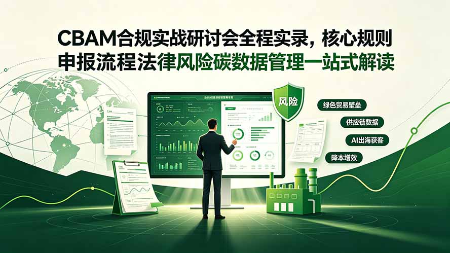 CBAM合规实战研讨会全程实录，核心规则申报流程法律风险碳数据管理一站式解读青祥项目库-闲云创业网-老谢轻创网-中创网-福缘网-冒泡网-资源之家-魔方项目库青祥项目库