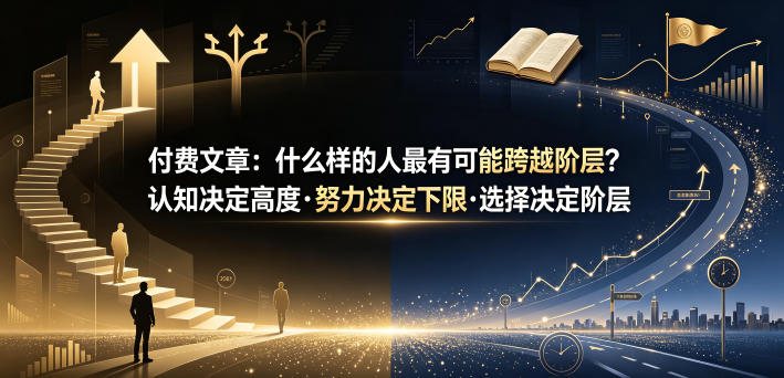 付费文章：什么样的人最有可能跨越阶层？认知决定高度·努力决定下限·选择决定阶层青祥项目库-闲云创业网-老谢轻创网-中创网-福缘网-冒泡网-资源之家-魔方项目库青祥项目库