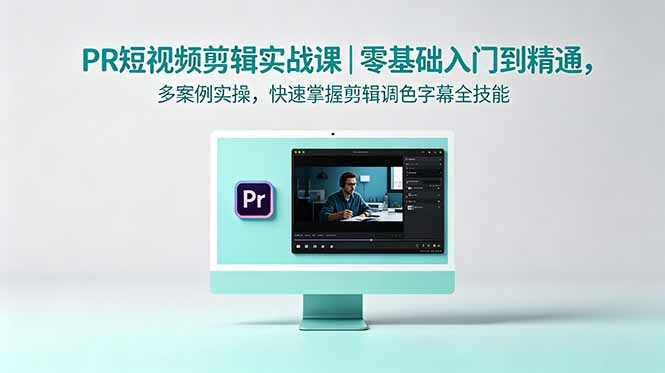 PR短视频剪辑实战课｜零基础入门到精通，多案例实操，快速掌握剪辑调色字幕全技能青祥项目库-闲云创业网-老谢轻创网-中创网-福缘网-冒泡网-资源之家-魔方项目库青祥项目库