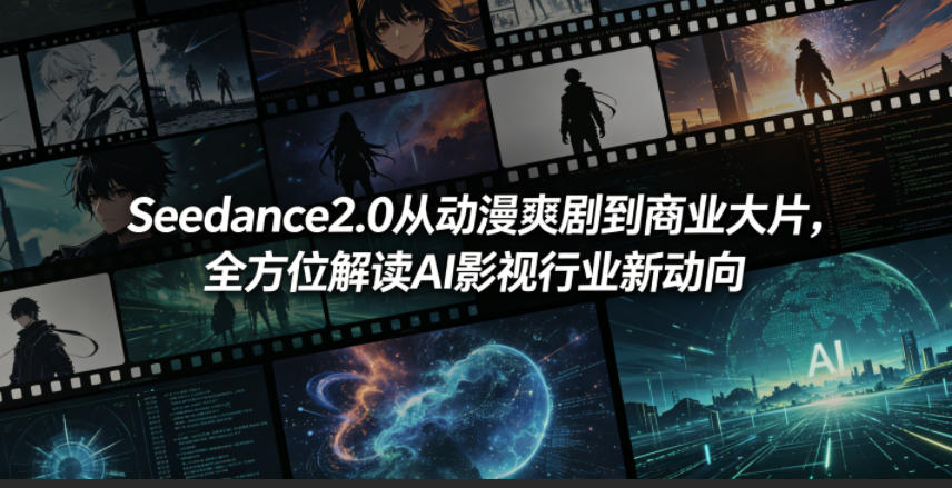 Seedance2.0从动漫爽剧到商业大片，全方位解读AI影视行业新动向青祥项目库-闲云创业网-老谢轻创网-中创网-福缘网-冒泡网-资源之家-魔方项目库青祥项目库