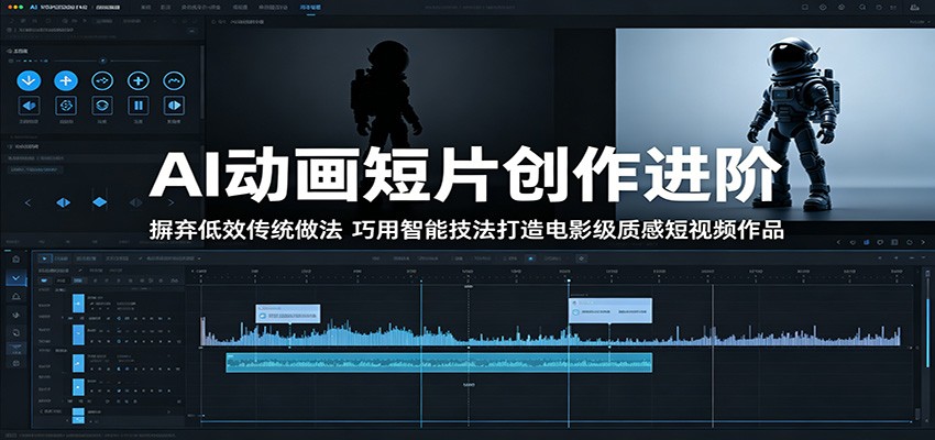 AI动画短片创作进阶：摒弃低效传统做法，巧用智能技法打造电影级质感短视频作品青祥项目库-闲云创业网-老谢轻创网-中创网-福缘网-冒泡网-资源之家-魔方项目库青祥项目库