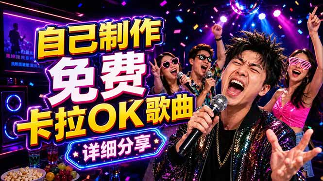 免费卡拉OK歌曲制作全攻略：音轨分离字幕制作，零基础快速做出专业K歌视频青祥项目库-闲云创业网-老谢轻创网-中创网-福缘网-冒泡网-资源之家-魔方项目库青祥项目库