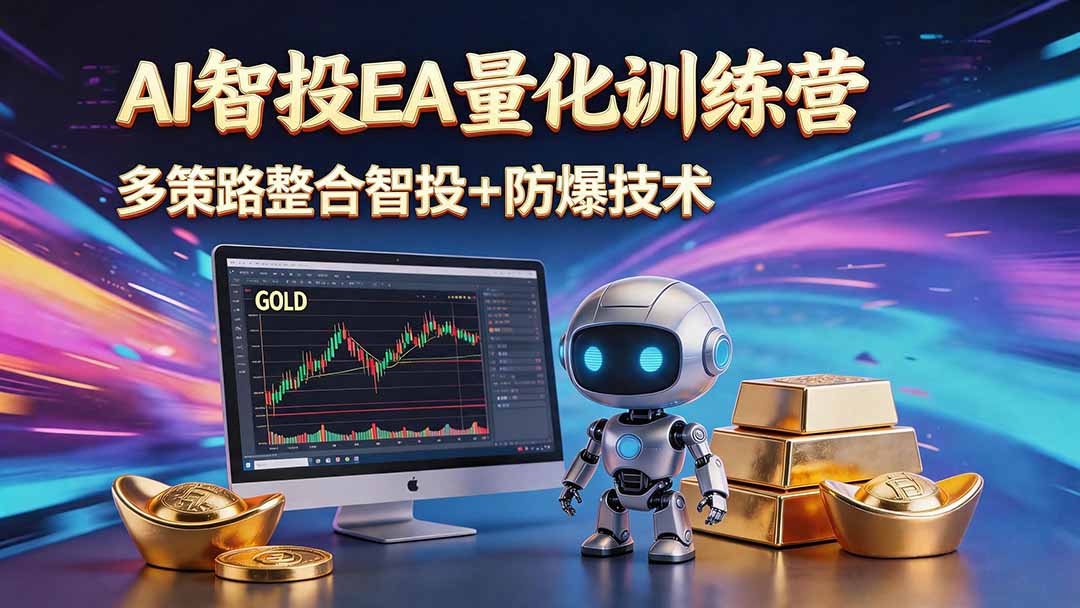 AI智投EA量化运营技术，自动化黄金操盘技术，小白也可以轻松上手日入1000+青祥项目库-闲云创业网-老谢轻创网-中创网-福缘网-冒泡网-资源之家-魔方项目库青祥项目库