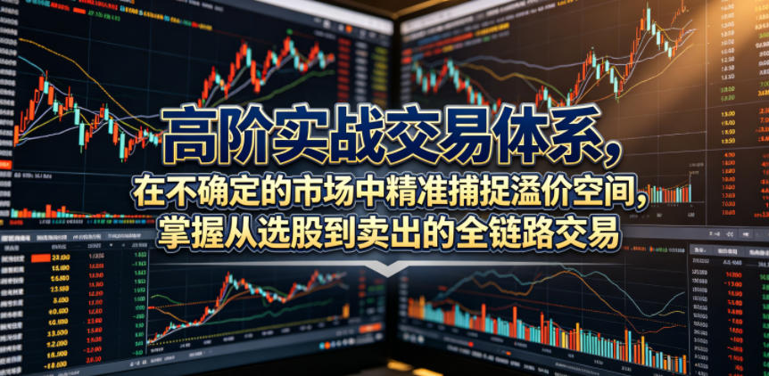 高阶实战交易体系，在不确定的市场中精准捕捉溢价空间，掌握从选股到卖出的全链路交易心法(更新6月)青祥项目库-闲云创业网-老谢轻创网-中创网-福缘网-冒泡网-资源之家-魔方项目库青祥项目库