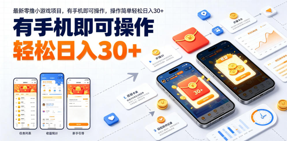 最新零撸小游戏项目,有手机即可操作,操作简单轻松日入30+青祥项目库-闲云创业网-老谢轻创网-中创网-福缘网-冒泡网-资源之家-魔方项目库青祥项目库
