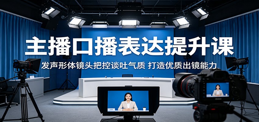 主播口播表达提升课：发声形体镜头把控谈吐气质，打造优质出镜能力青祥项目库-闲云创业网-老谢轻创网-中创网-福缘网-冒泡网-资源之家-魔方项目库青祥项目库