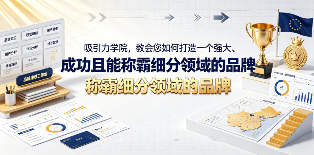 吸引力学院，教会您如何打造一个强大、成功且能称霸细分领域的品牌！【原创双语字幕】青祥项目库-闲云创业网-老谢轻创网-中创网-福缘网-冒泡网-资源之家-魔方项目库青祥项目库