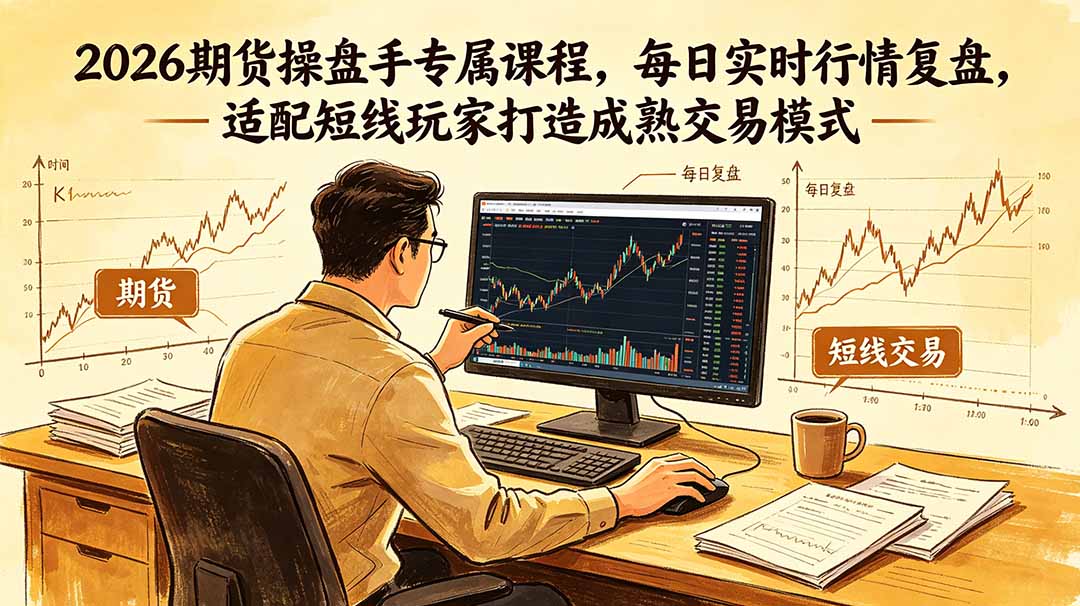 2026期货操盘手专属课程-更新6月，每日实时行情复盘，适配短线玩家打造成熟交易模式青祥项目库-闲云创业网-老谢轻创网-中创网-福缘网-冒泡网-资源之家-魔方项目库青祥项目库