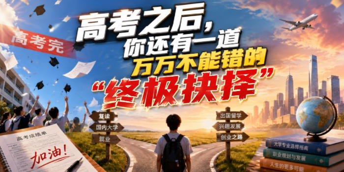付费文章：高考之后，你还有一道万万不能错的“终极抉择”青祥项目库-闲云创业网-老谢轻创网-中创网-福缘网-冒泡网-资源之家-魔方项目库青祥项目库