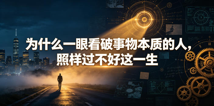 付费文章：为什么一眼看破事物本质的人，照样过不好这一生青祥项目库-闲云创业网-老谢轻创网-中创网-福缘网-冒泡网-资源之家-魔方项目库青祥项目库
