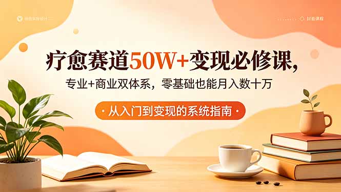 疗愈赛道50W+变现必修课，专业+商业双体系，零基础也能月入数十万青祥项目库-闲云创业网-老谢轻创网-中创网-福缘网-冒泡网-资源之家-魔方项目库青祥项目库