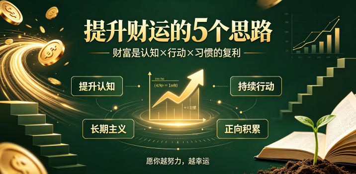 付费文章：提升财运的5个思路——财富是认知x行动x习惯的复利，愿你越努力，越幸运青祥项目库-闲云创业网-老谢轻创网-中创网-福缘网-冒泡网-资源之家-魔方项目库青祥项目库