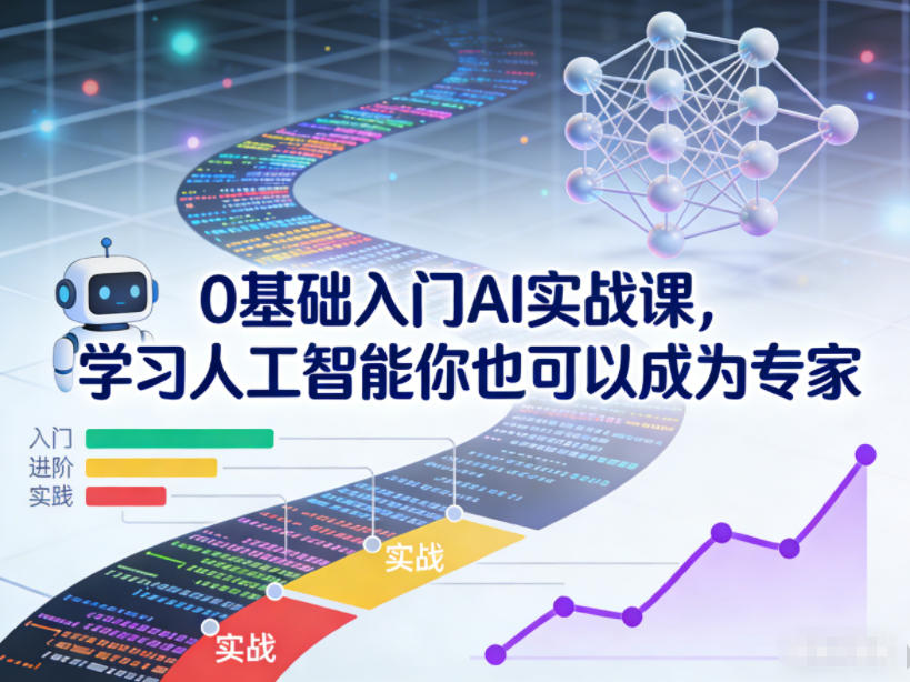 0基础入门AI实战课，学习人工智能你也可以成为专家青祥项目库-闲云创业网-老谢轻创网-中创网-福缘网-冒泡网-资源之家-魔方项目库青祥项目库