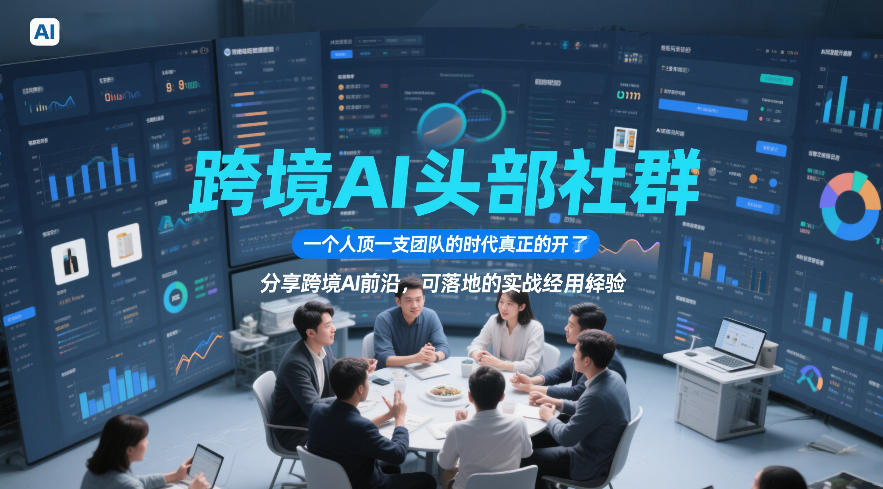 跨境AI头部社群，一个人顶一支团队的时代真正的开始了，分享跨境AI前沿，可落地的实战经验(更新5月11日)青祥项目库-闲云创业网-老谢轻创网-中创网-福缘网-冒泡网-资源之家-魔方项目库青祥项目库