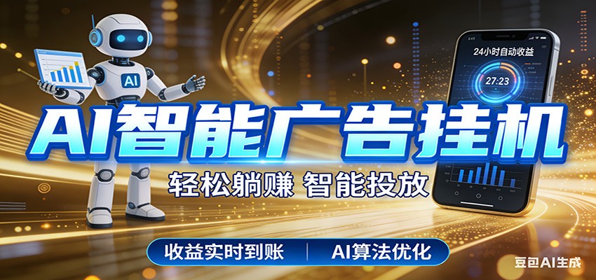 智能广告挂机新时代,利用碎片化时间实现稳定被动收益,AI帮你持续盈利青祥项目库-闲云创业网-老谢轻创网-中创网-福缘网-冒泡网-资源之家-魔方项目库青祥项目库