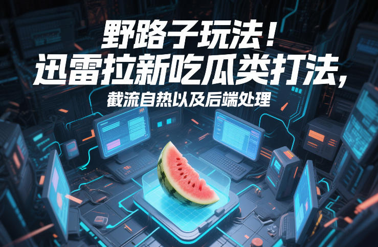 野路子玩法！迅雷拉新吃瓜类打法，截流自热以及后端处理青祥项目库-闲云创业网-老谢轻创网-中创网-福缘网-冒泡网-资源之家-魔方项目库青祥项目库