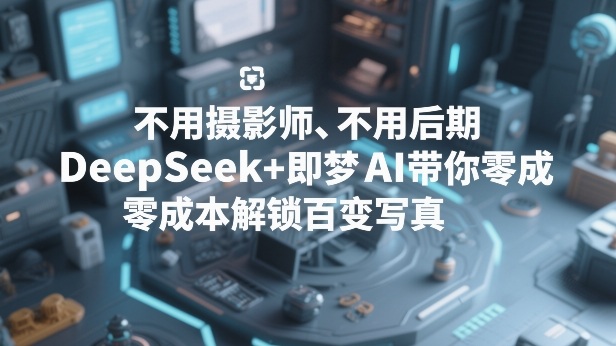 不用摄影师、不用后期，DeepSeek+即梦AI带你零成本解锁百变写真！青祥项目库-闲云创业网-老谢轻创网-中创网-福缘网-冒泡网-资源之家-魔方项目库青祥项目库