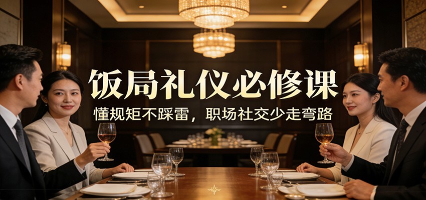 公众号收费文章:《饭局礼仪必修课:懂规矩不踩雷,职场社交少走弯路》青祥项目库-闲云创业网-老谢轻创网-中创网-福缘网-冒泡网-资源之家-魔方项目库青祥项目库