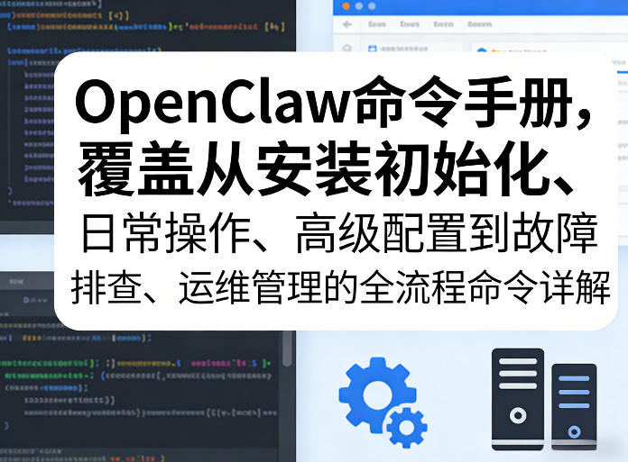 OpenClaw命令手册，覆盖从安装初始化、日常操作、高级配置到故障排查、运维管理的全流程命令详解青祥项目库-闲云创业网-老谢轻创网-中创网-福缘网-冒泡网-资源之家-魔方项目库青祥项目库