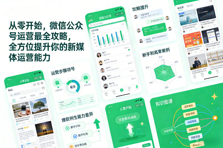 从零开始，微信公众号运营最全攻略，全方位提升你的新媒体运营能力青祥项目库-闲云创业网-老谢轻创网-中创网-福缘网-冒泡网-资源之家-魔方项目库青祥项目库