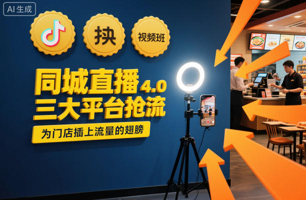 同城直播实操班4.0，三大平台抢流，为门店插上流量的翅膀青祥项目库-闲云创业网-老谢轻创网-中创网-福缘网-冒泡网-资源之家-魔方项目库青祥项目库