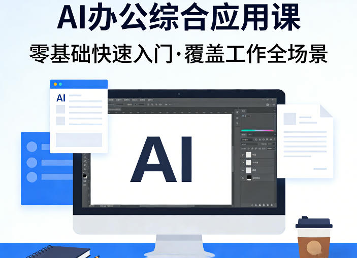 AI办公综合应用课，零基础快速入门，覆盖了工作中各种应用场景青祥项目库-闲云创业网-老谢轻创网-中创网-福缘网-冒泡网-资源之家-魔方项目库青祥项目库