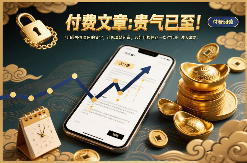 付费文章：贵气已至！用最朴素直白的文字，让你清楚知道，该如何接住这一次时代的泼天富贵青祥项目库-闲云创业网-老谢轻创网-中创网-福缘网-冒泡网-资源之家-魔方项目库青祥项目库