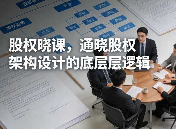 股权晓课，通晓股权架构设计的底层逻辑青祥项目库-闲云创业网-老谢轻创网-中创网-福缘网-冒泡网-资源之家-魔方项目库青祥项目库