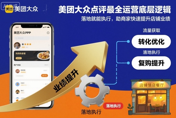 美团大众点评最全运营底层逻辑，落地就能执行，助商家快速提升店铺业绩青祥项目库-闲云创业网-老谢轻创网-中创网-福缘网-冒泡网-资源之家-魔方项目库青祥项目库