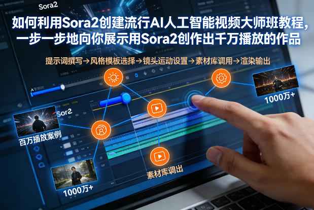 如何利用Sora2创建流行AI人工智能视频大师班，一步一步地向你展示用Sora2创作出千万播放的作品青祥项目库-闲云创业网-老谢轻创网-中创网-福缘网-冒泡网-资源之家-魔方项目库青祥项目库