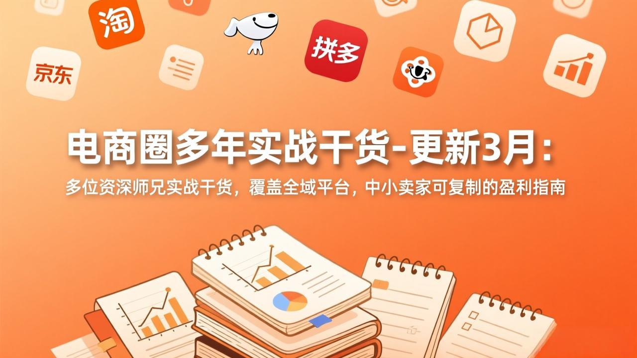 电商圈多年实战干货-更新3月：多位资深师兄实战干货，覆盖全域平台，中小卖家可复制的盈利指南青祥项目库-闲云创业网-老谢轻创网-中创网-福缘网-冒泡网-资源之家-魔方项目库青祥项目库