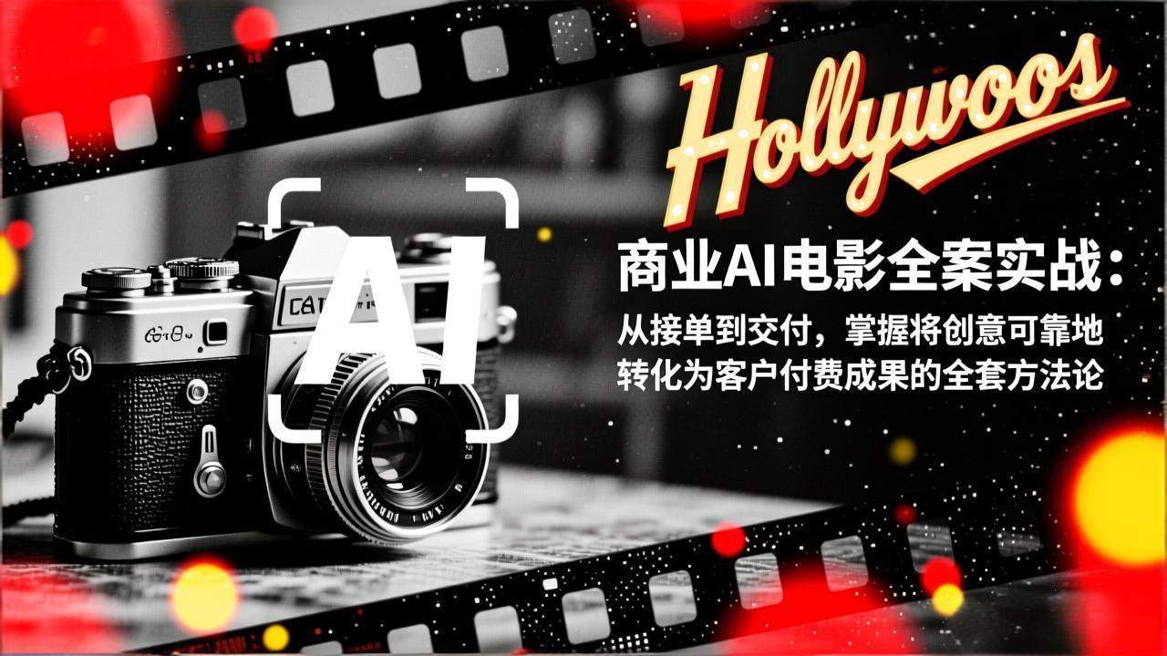 商业AI电影全案实战：从接单到交付，掌握将创意可靠地转化为客户付费成果的全套方法论青祥项目库-闲云创业网-老谢轻创网-中创网-福缘网-冒泡网-资源之家-魔方项目库青祥项目库