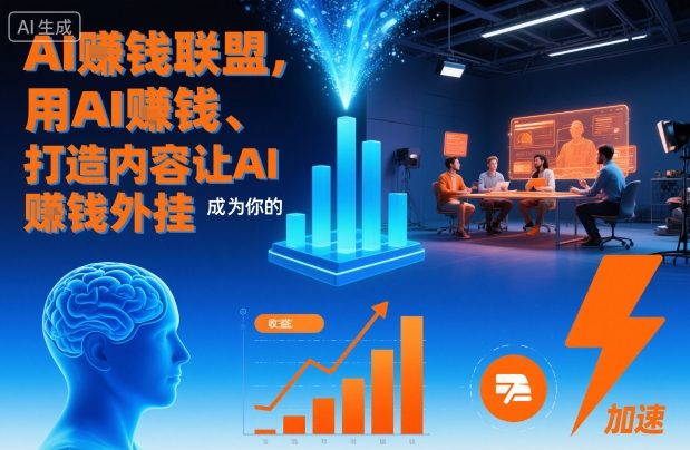 AI賺钱联盟，用AI賺钱、打造内容让AI成为你的賺钱外挂青祥项目库-闲云创业网-老谢轻创网-中创网-福缘网-冒泡网-资源之家-魔方项目库青祥项目库