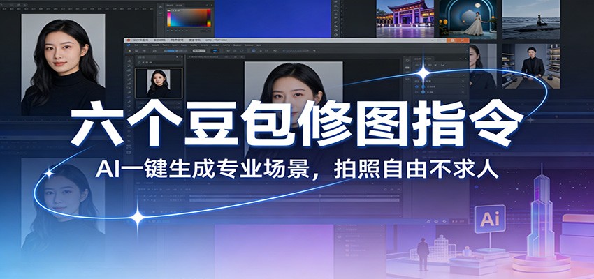 六个豆包修图指令：AI 一键生成专业场景，拍照自由不求人青祥项目库-闲云创业网-老谢轻创网-中创网-福缘网-冒泡网-资源之家-魔方项目库青祥项目库