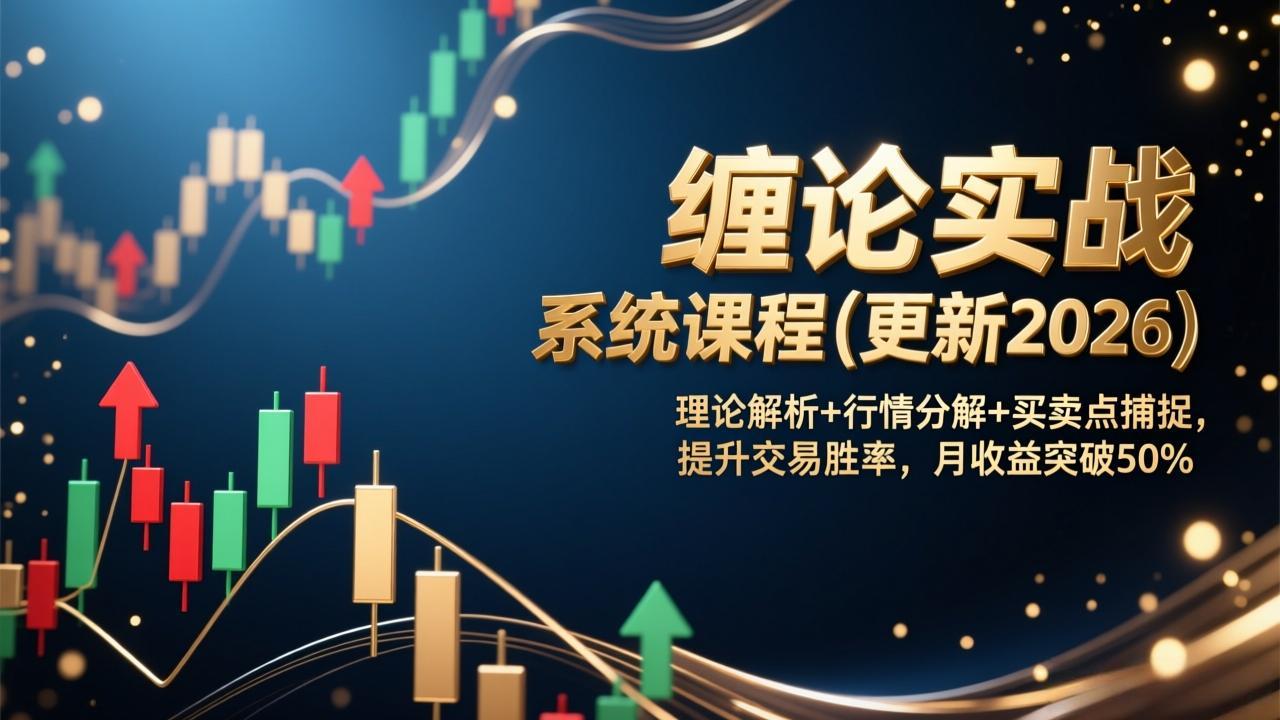 缠论实战系统课程(更新2026青祥项目库-闲云创业网-老谢轻创网-中创网-福缘网-冒泡网-资源之家-魔方项目库青祥项目库