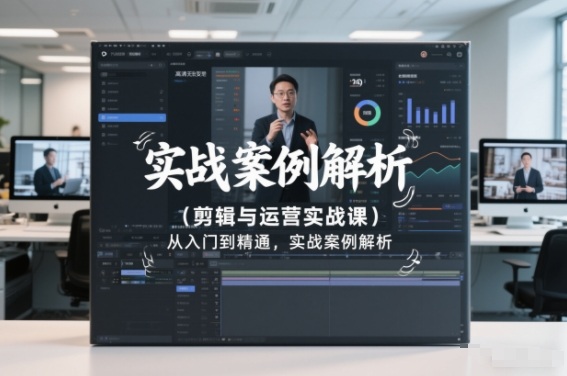 剪辑与运营实战课，从入门到精通，实战案例解析(更新2026)青祥项目库-闲云创业网-老谢轻创网-中创网-福缘网-冒泡网-资源之家-魔方项目库青祥项目库