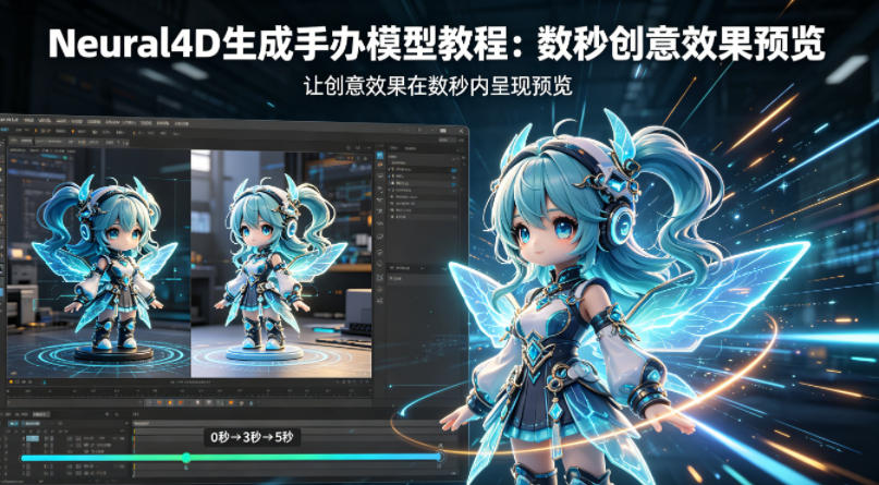 Neural4D生成手办模型教程，让创意效果在数秒内呈现预览青祥项目库-闲云创业网-老谢轻创网-中创网-福缘网-冒泡网-资源之家-魔方项目库青祥项目库