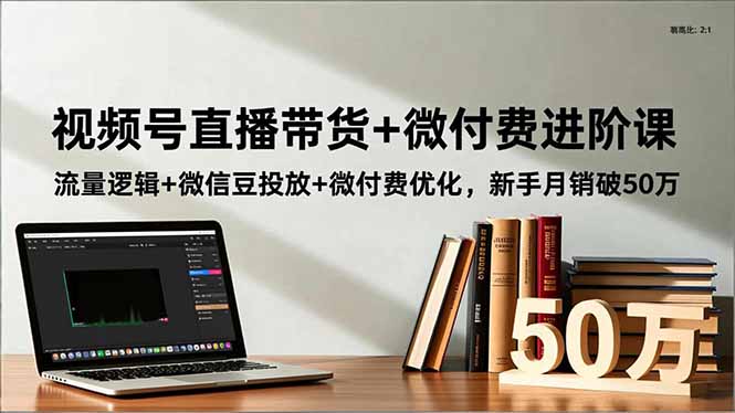 视频号直播带货+微付费进阶课：流量逻辑+微信豆投放+微付费优化，新手月销破50万青祥项目库-闲云创业网-老谢轻创网-中创网-福缘网-冒泡网-资源之家-魔方项目库青祥项目库